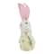 11&#x22; Yellow Spring Floral Easter Bunny Figure